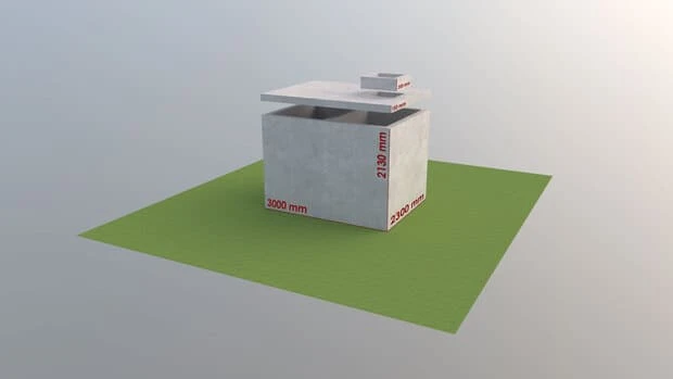 Žumpa 12 m3 dvojkomora