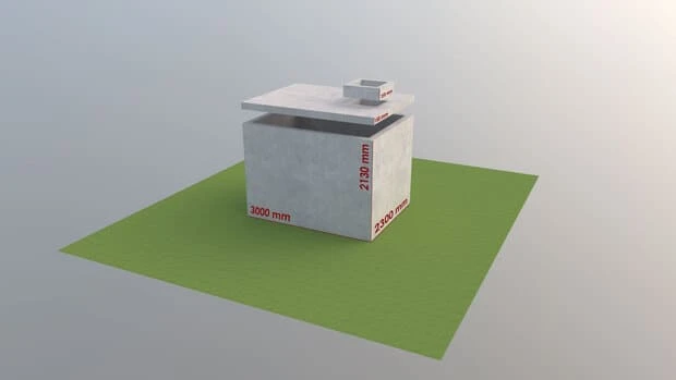 Žumpa 12 m3 dvojkomora